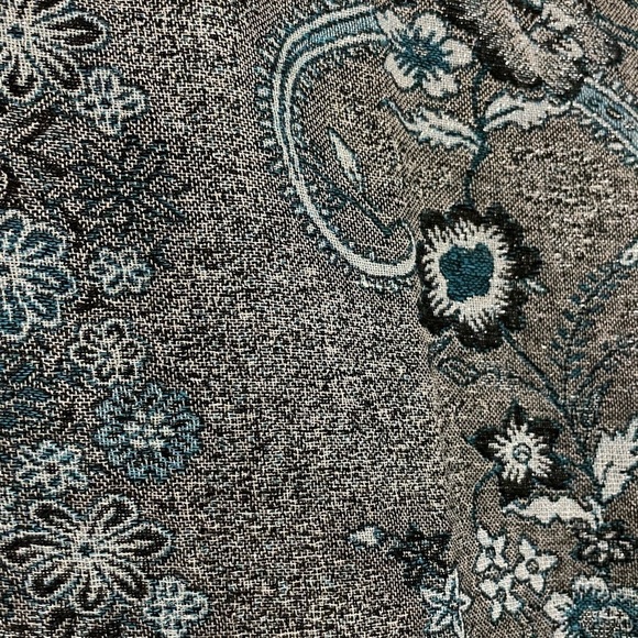 Blue Floral Fashion Scarf - Picture 2 of 7